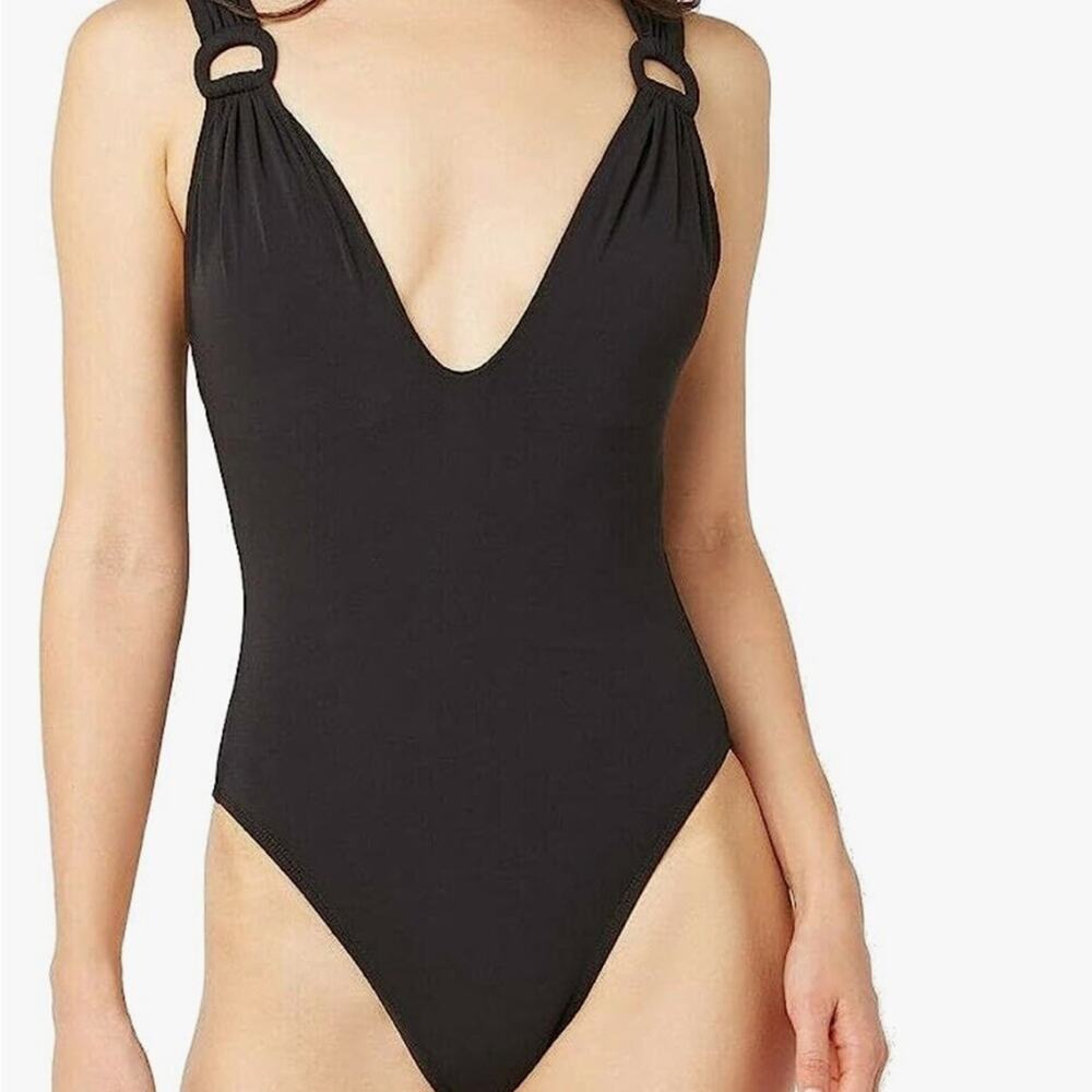 Robin Piccone Women's Kate Plunge One Piece Swimsuit XS